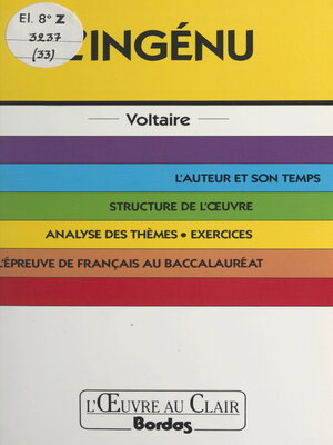 cover image of L'ingénu, Voltaire